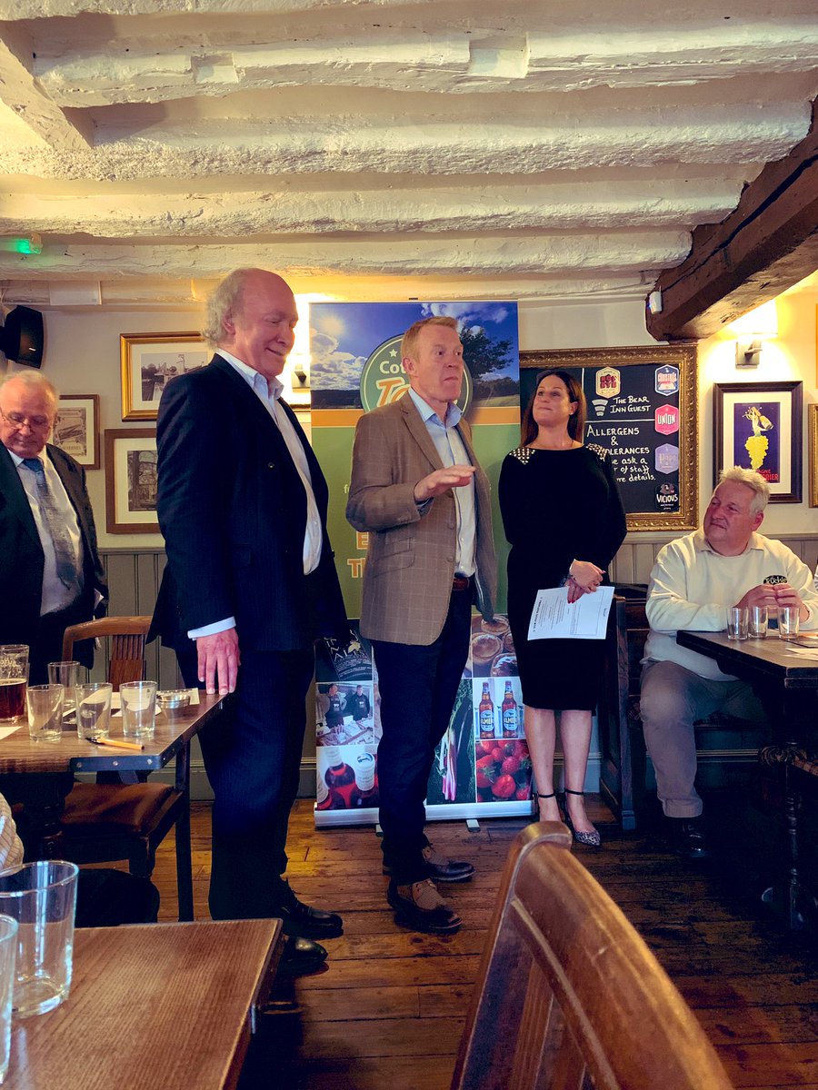 LadyMckew's tweet photo. What a fantastic evening pairing @ButcombeBrewery beers and Cotswold Taste food partners at The Bear Cirencester https://t.co/C8HvfM1UrJ