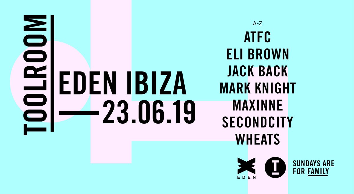 #ToolroomAmbassador
#SundaysAreForFamily
#ToolroomFamily

Don't miss this killer lineup as the Toolroom residency at Eden Ibiza continues! 
Party on, family!