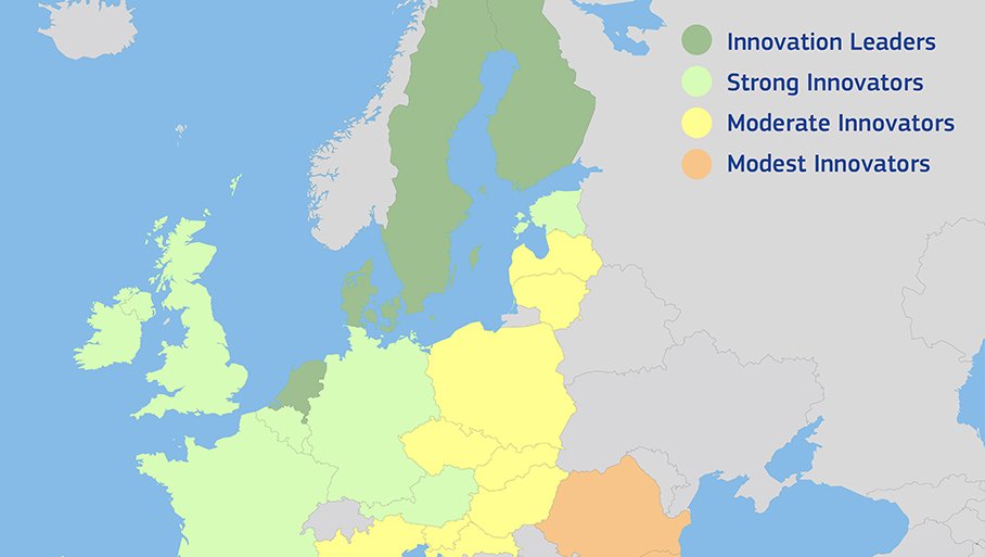 VLAIO_be's tweet photo. 🇪🇺💡📈💪 België is een sterke innovator - de 6de sterkste binnen #EU-28 -, met kmo's die uitblinken in #samenwerken met elkaar en ICT trainingen organiseren. Dat en meer lees je in het 2019 #Innovatie Scorebord van de @EU_Commission: https://t.co/AAJozDJCz4 #EIS2019 #research https://t.co/O6aFE2yiFo