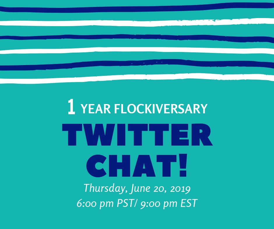 flockpresents's tweet image. Tomorrow is our 1 year FLOCKiversary twitter chat where we will be giving away some fun prizes! Join us at 6pm pst/ 9pm est. #FlockPresents
