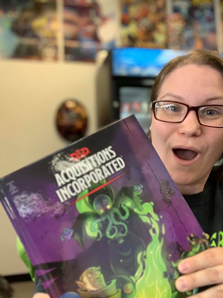 EternalGamesMI's tweet photo. Acquisitions Incorporated is a guide book to the organization that can help you spice up your D&amp;D adventures! We have plenty of copies available for $49.95 + tax. #dungeonsanddragons #RPG https://t.co/XcZ9Hs5ADv