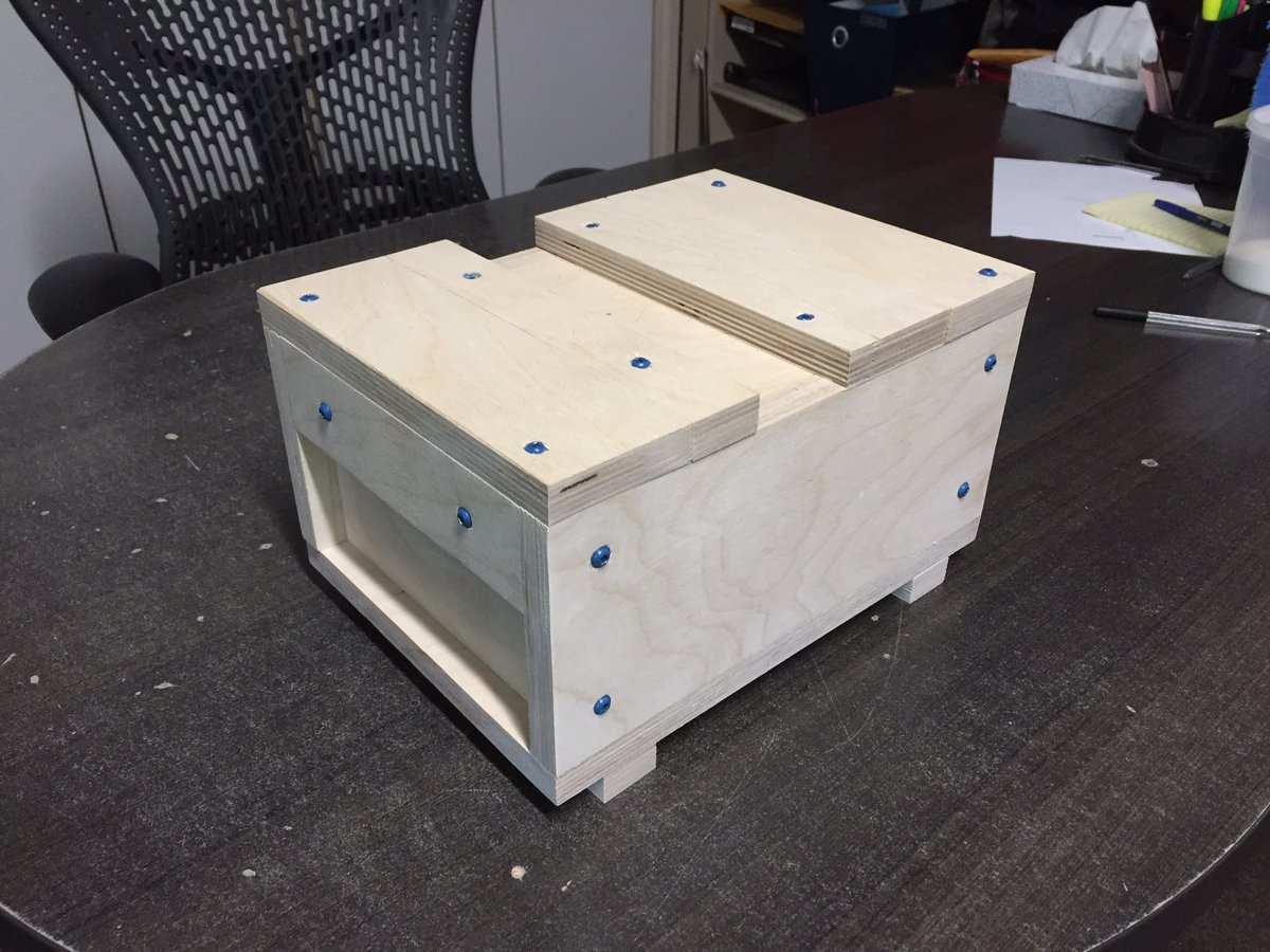 lawlor_tech's tweet photo. Student @DaveSmithYouth  brought this hand crafted #japanesetoolbox home with him today. He did a nice job! A great project for #balticbirchplywood. #woodworking #shopclass @McHughEduCentre https://t.co/9fWQ3FO3bN