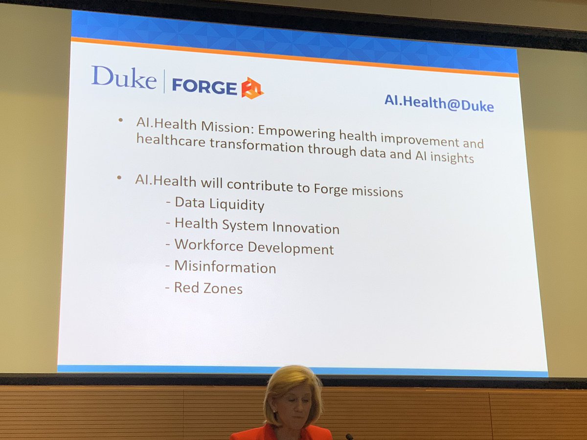 texhern's tweet photo. Exciting announcement from @DukeMedSchool AI.health@duke with @califf001 and Larry Carin at helm https://t.co/525NMJc2BK