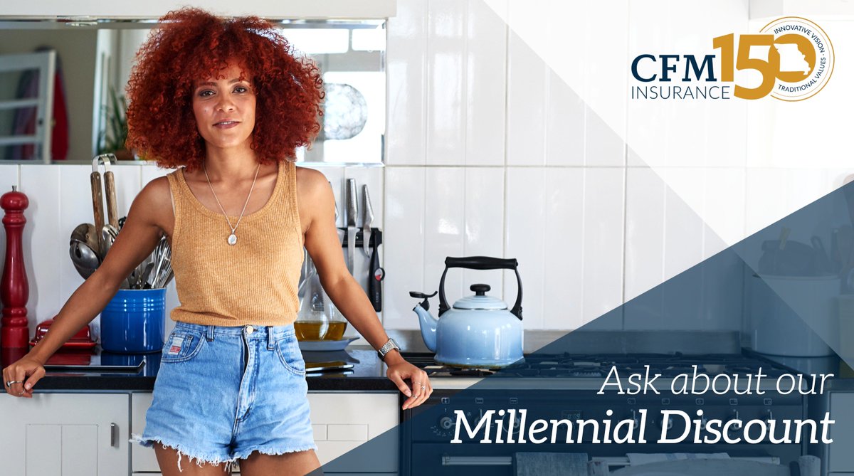 cfminsuranceinc's tweet photo. 🗣 Hey, Millennial homeowners: We got your back. One of our most unique discounts is just for you! Ask your local, independent agent about adding the CFM Millennial Discount to your policy today. #MillennialMovement #Winning #NationalHomeownershipMonth #WeInsureMO #Since1869 https://t.co/VYRPwa5ht3