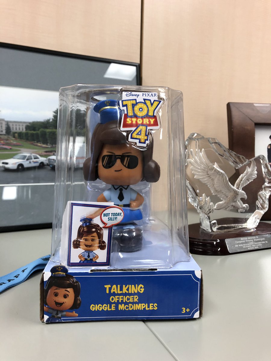 tracey_dunnigan's tweet photo. The crazy things your grandchildren give you for your office. #littlebitoffun #womenof911 #hesjustalittleboywholovestoystory #grandkids https://t.co/jTM8eqvSju