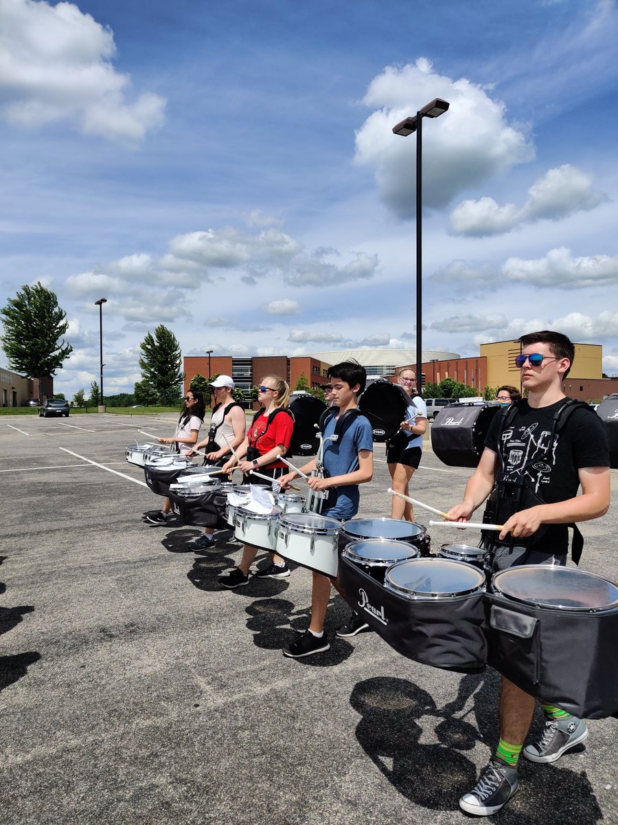 LakevilleSBands's tweet photo. Already rehearsing our parade sequence on DAY 2!!! So proud of this band! #BandCommunity #LSHSPride @ActivitiesLSHS @LakevilleAreaPS @lakevillestrong https://t.co/CxOHznkSYj
