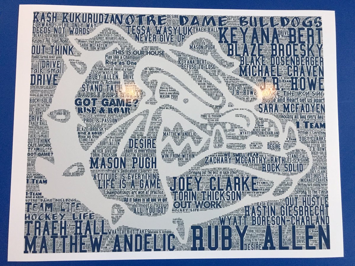 NotreDame_MH's tweet photo. Cool when a parent creates this #keepsake for each student in grade 7 hockey academy #nda15 #medhat #grateful https://t.co/lZhomcT1wI