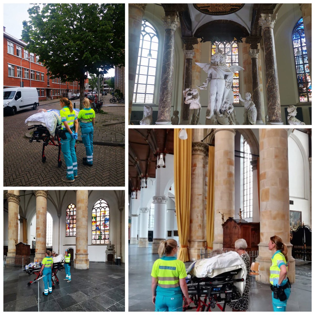 In alle hectiek zijn er soms van die momenten waar we het voor doen! 
Vanmiddag tijdens haar laatste ritje naar huis hebben onze collega’s een grote wens van een patiënt uit laten komen: even terug in de straat waar ze 90 jaar geleden geboren is. 
#mooiwerk