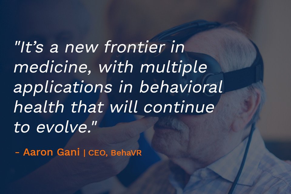 venturefirstHQ's tweet photo. There's more to VR than just entertainment, says Aaron Gani, CEO of BehaVR. The untapped potential for medicine is immense. Learn more in our most recent insights interview.

https://t.co/0TJewX0ct1 https://t.co/QLAZifpWBq
