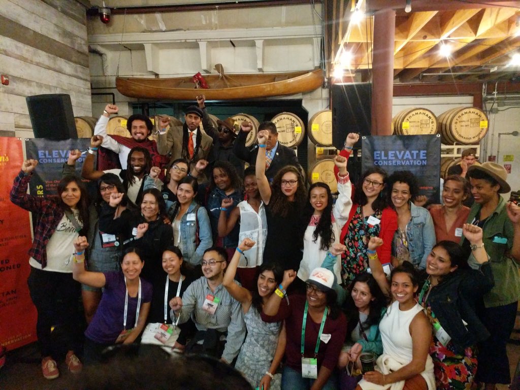 EJinAction's tweet photo. Honored to be surrounded by so much
#positiveenergy, beautiful faces &amp; #power: thanks to everyone that showed up last night to #ElevateConservation! @LatinoOutdoors @ELKkids @savebearsears @NativeWomens @LoveOnNature @OutdoorAsian @HBCUsOutside  @ConservationCO @JoyAnnReid @NWF https://t.co/yhmzInGYXu