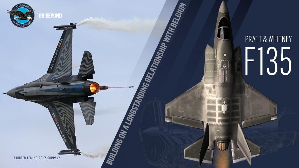 prattandwhitney's tweet image. We're continuing to build on our longstanding relationship with Belgium, from the F100 for the F-16 to the F135 powering the @thef35. We hosted @USAmbBelgium at #PAS19 to reaffirm our commitment to advancing the ESI program with Belgian industry stakeholders. #F35