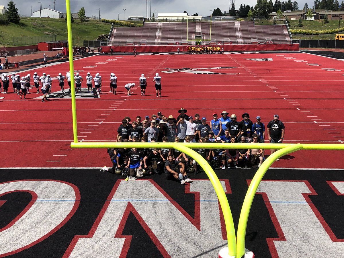 StagFootball's tweet photo. The calm before the storm. Stag Football about to begin team camp 2019! #gostags #synergy #stagsincheney #family #getbetter @CoachStamps49 @StagAthletics @CoachCGilbert https://t.co/Y9WsFJbIWF