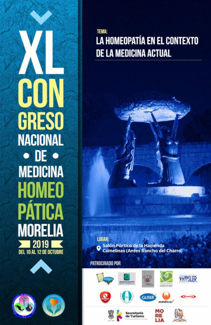 similia_hom's tweet photo. Les compartimos el póster oficial del XL Congreso Nacional de Medicina  Homeopática, que se celebrará del 10 al 12 de octubre en Morelia. Incluimos las convocatorias para participar con una ponencia o un cartel. #Homeopatía https://t.co/JK44cpY74D