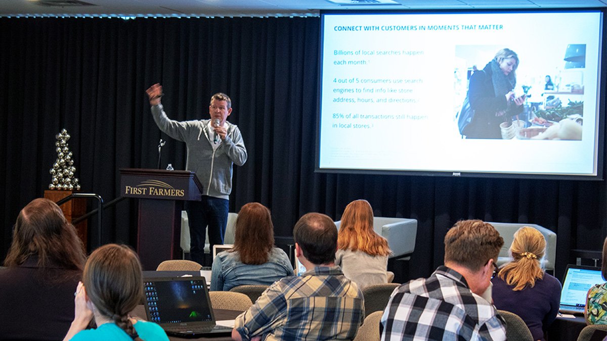 MauryAlliance's tweet image. We hope every walked away from the Google workshop this morning with some tips for improving your #searchability online! What was your #keytakeaway from the event? Thank you @davedelaney for presenting. #growwithgoogle