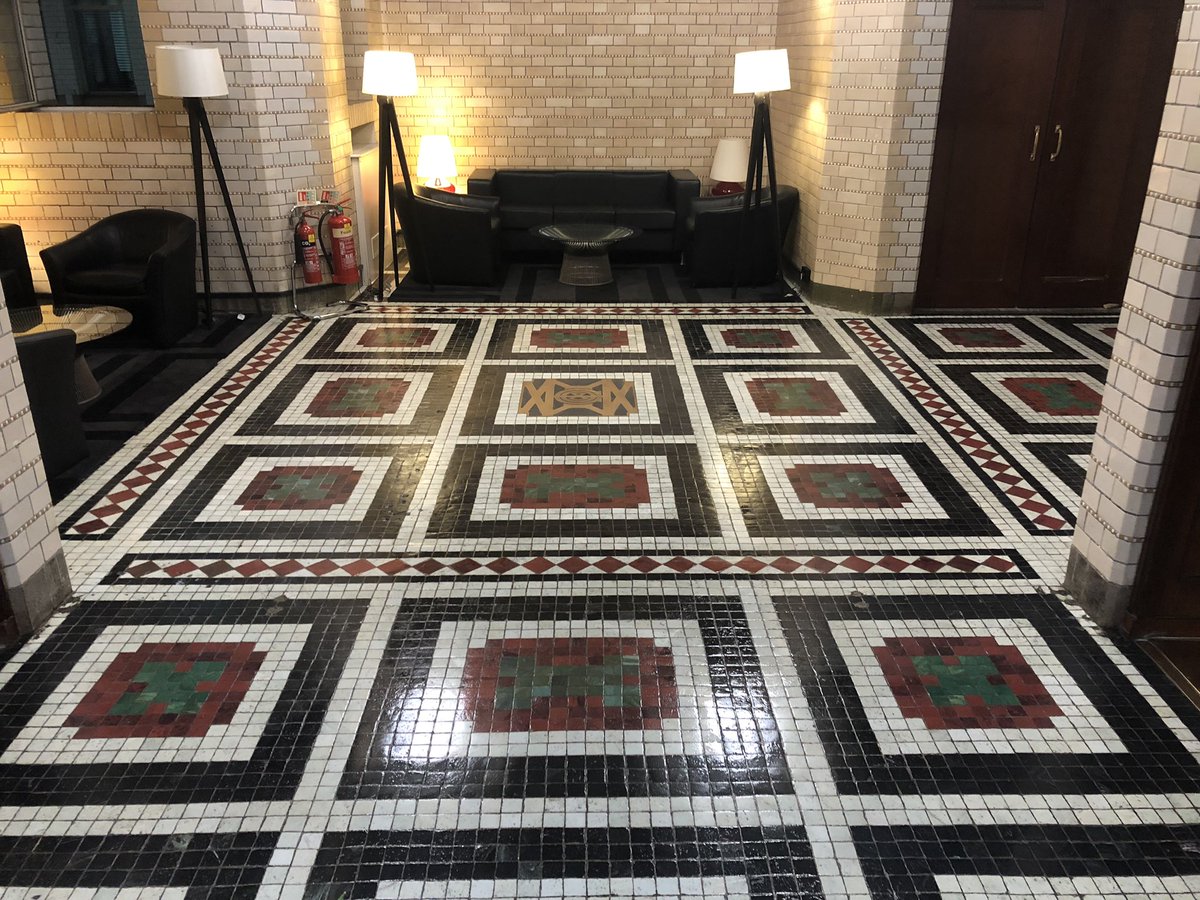 RyanRestore's tweet photo. Night shift almost complete for the Restore and Preserve team #floorcleaning #maintenance #mosaic #tiles #london https://t.co/qvW8azBer6