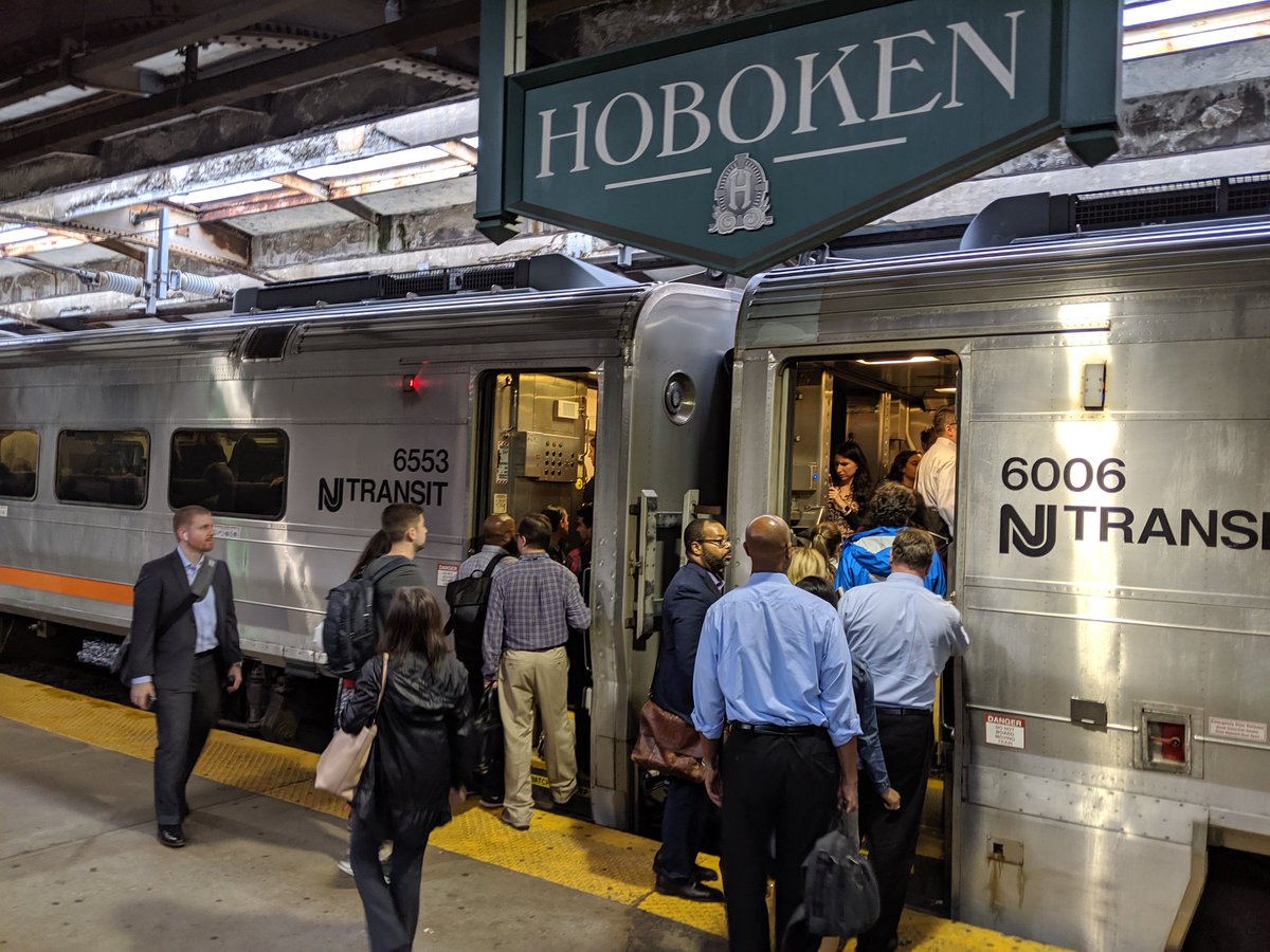 It appears <a href="/NJTRANSIT/">NJ TRANSIT</a> limited their pre-track work planning to printing brochures instead of how they would actually handle capacity. This <a href="/NJTRANSIT_MOBO/">Montclair-Boonton Line</a> train had passengers pouring out . Next train was canceled. Cc: <a href="/CommutingLarry/">Larry Higgs</a>