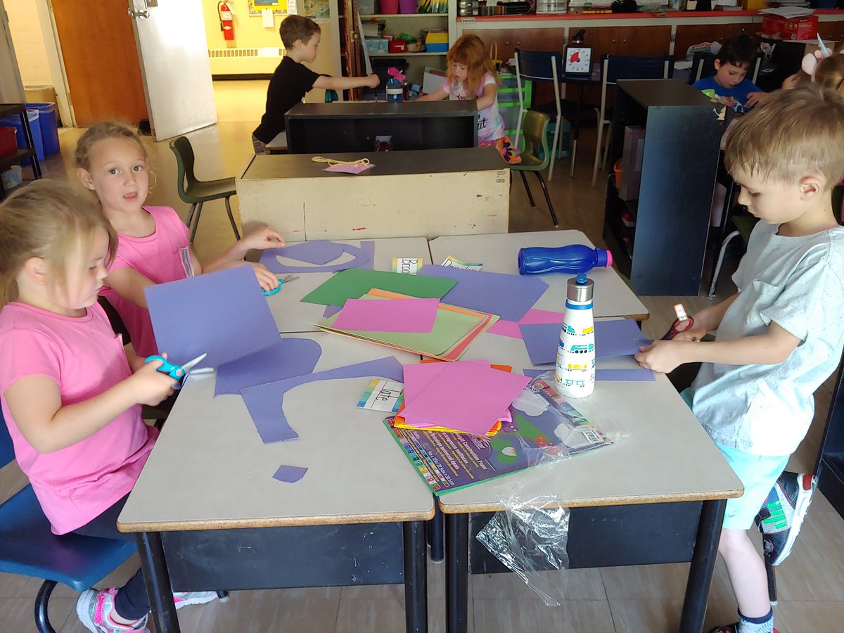 msjcorey's tweet photo. Today we did art centres in #PrimaryCorey @DSES_school as it was on the students' before-the-end-of-the-year wish list. I provided the materials; they provided the imagination and creativity. #SeeWhatIAmLearning #HRCERuralSchools https://t.co/1dSDHSVUri