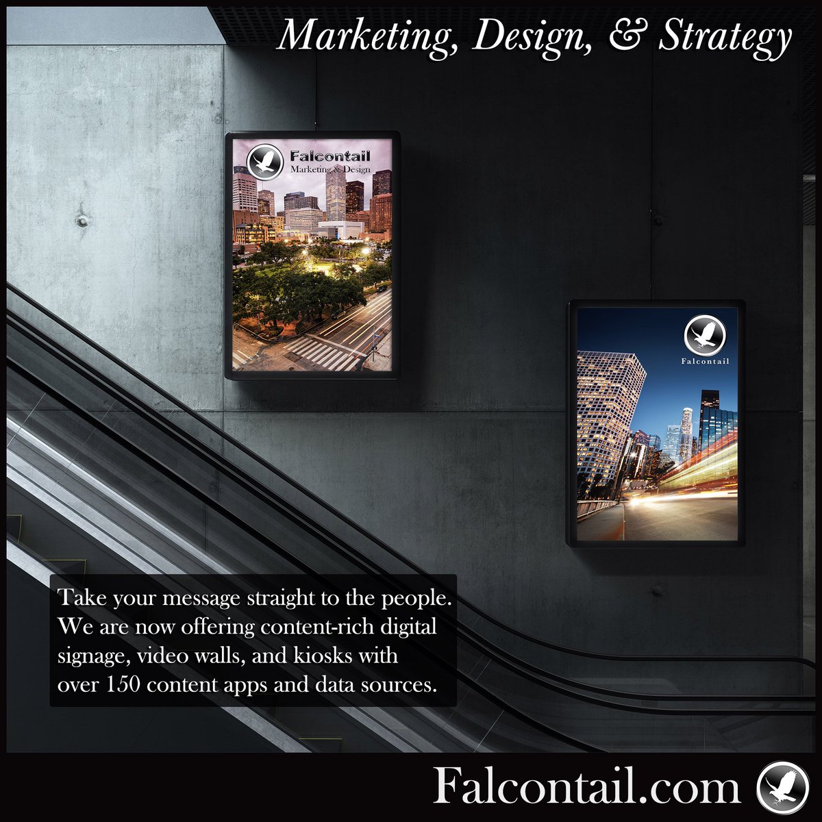 Traditional Advertising is not dead, it has just evolved. Get the best of both worlds with digital video signage that can be programmed remotely.

More Information -> bit.ly/2Wj44wt
Free Consultation -> bit.ly/2XwYqrU