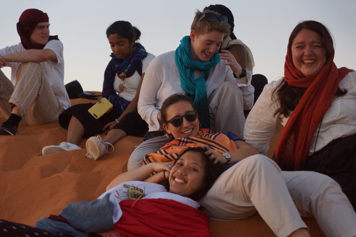 YaleRabat's tweet photo. A few pictures from our amazing weekend excursion to the #Sahara https://t.co/YoSpnPcRtA