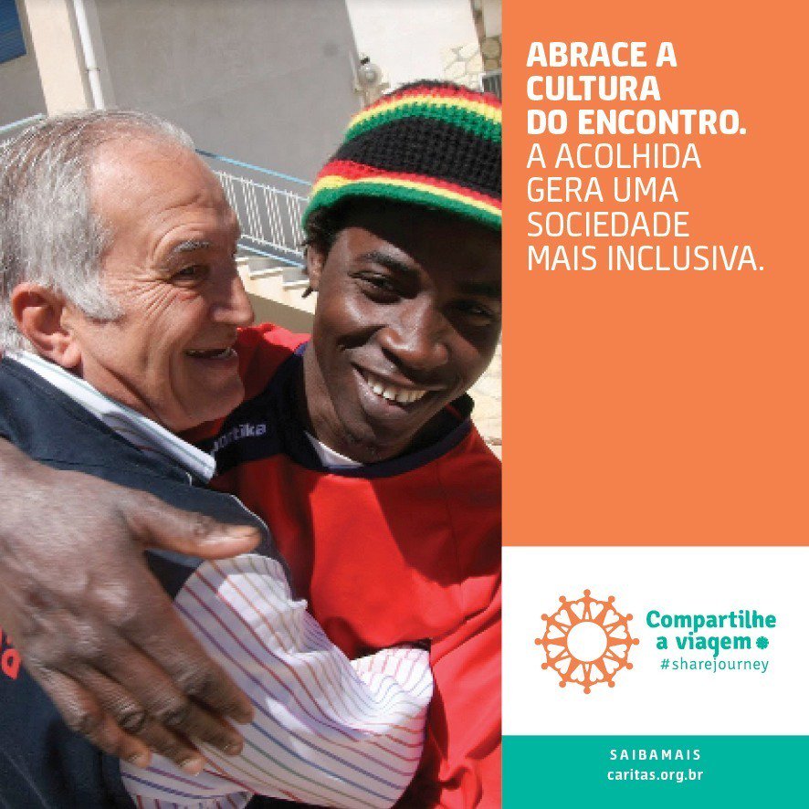 caritasbrasil's tweet photo. O Brasil é o sexto país que mais recebe refugiados no mundo. Em 2018, das 80 mil novas solicitações 61.600 vieram de venezuelanos.  Mais de 152 mil pessoas aguardam resposta de seus processos. 

#DiadoRefugiado #EuMigrante #diadomigrante #compartilheaviagem #sharejourney https://t.co/i9EqiYVUNl