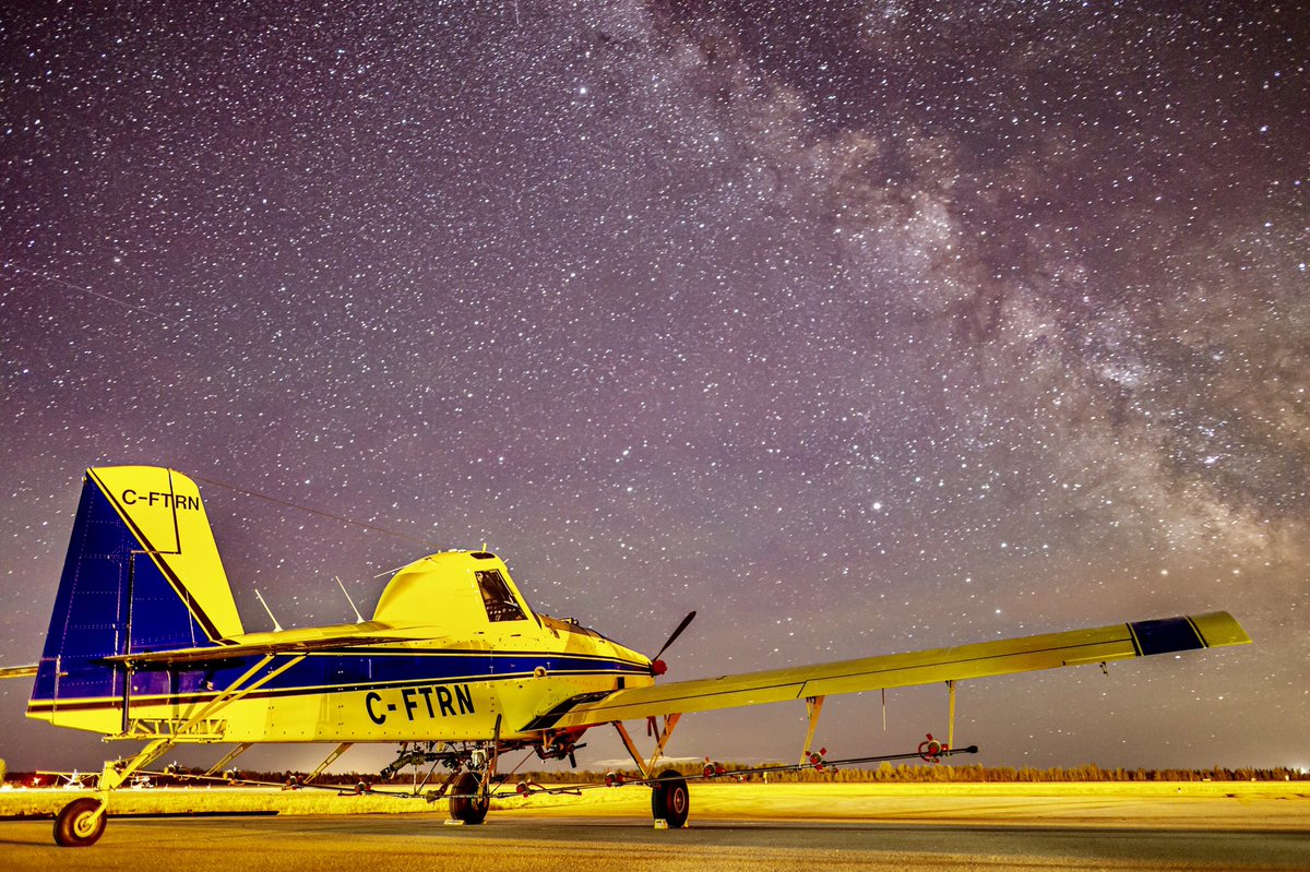 Waiting for morning take-off