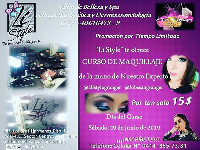 listyleca's tweet photo. Curso de Maquillaje el dia 29 de Junio. 🔜🔜🔜 ¡Capacitamos y formamos líderes en estética! Te apoyamos para crecer en tu emprendimiento. Realza la belleza y el tratamiento del corporal, echa un vistazo a nuestros cursos y certifícate!! . . .•Maquillaje… https://t.co/RRJibBE9E7 https://t.co/OYcDI34TGt