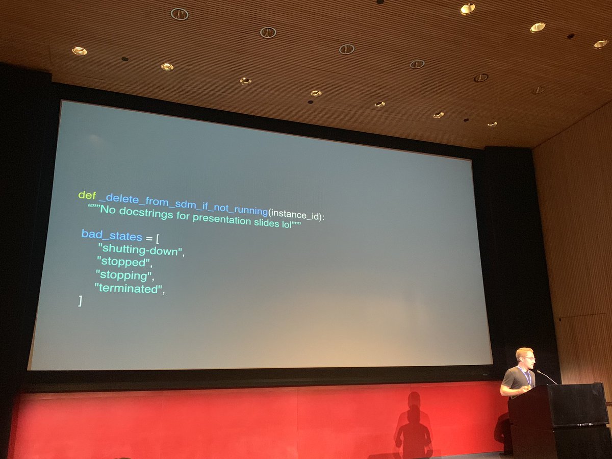 Chris Becker keeping us entertained at <a href="/strongdatam/">strongDM has moved to @strongdm</a> #DevSecOps conference 😂 <a href="/Cbeck527/">Chris Becker</a>