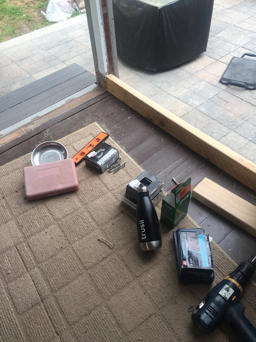KellyDowning4's tweet photo. Rebuilding porch and patio and rebuilding my body ⁦@trusii⁩ #trusii #trusiiH2 https://t.co/HqiqmZFQie