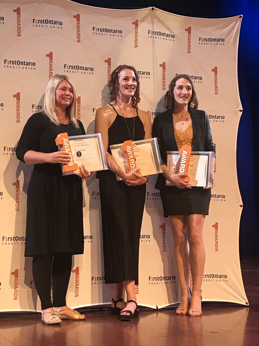 1AwardsNiagara's tweet photo. Congratulations to Pippa &amp; Peach, @MoyaaShea, and Clowes &amp; Co on their #1AwardsNiagara winnings! Keep up the fantastic and inspiring work! 👏💥 #Niagara @FirstOntarioCU https://t.co/sU0mWWy8Zd