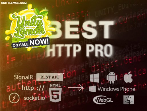 UnityLemon's tweet image. Best HTTP is on sale !!! Only $45 #unitylemon #unity #assetstore #sales assetstore.unity3d.com/en/#!/content/…