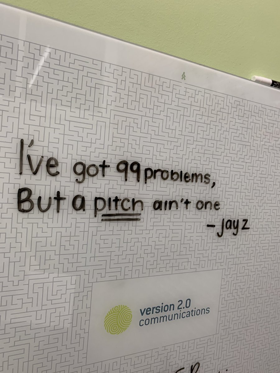 KatelynEHenry's tweet photo. 👀 today in the @V2comms office... #prjokes #badpuns https://t.co/acrAXB9Dqq