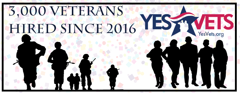 WDVA's tweet photo. #YesVets is always growing! As of today, 855 employers in Washington state are participating in the @YesVets program. And they've hired 3,500 veterans since the program began in 2016! Find out more at https://t.co/aR4ZDGhrXv! https://t.co/Eh3wHyYpip