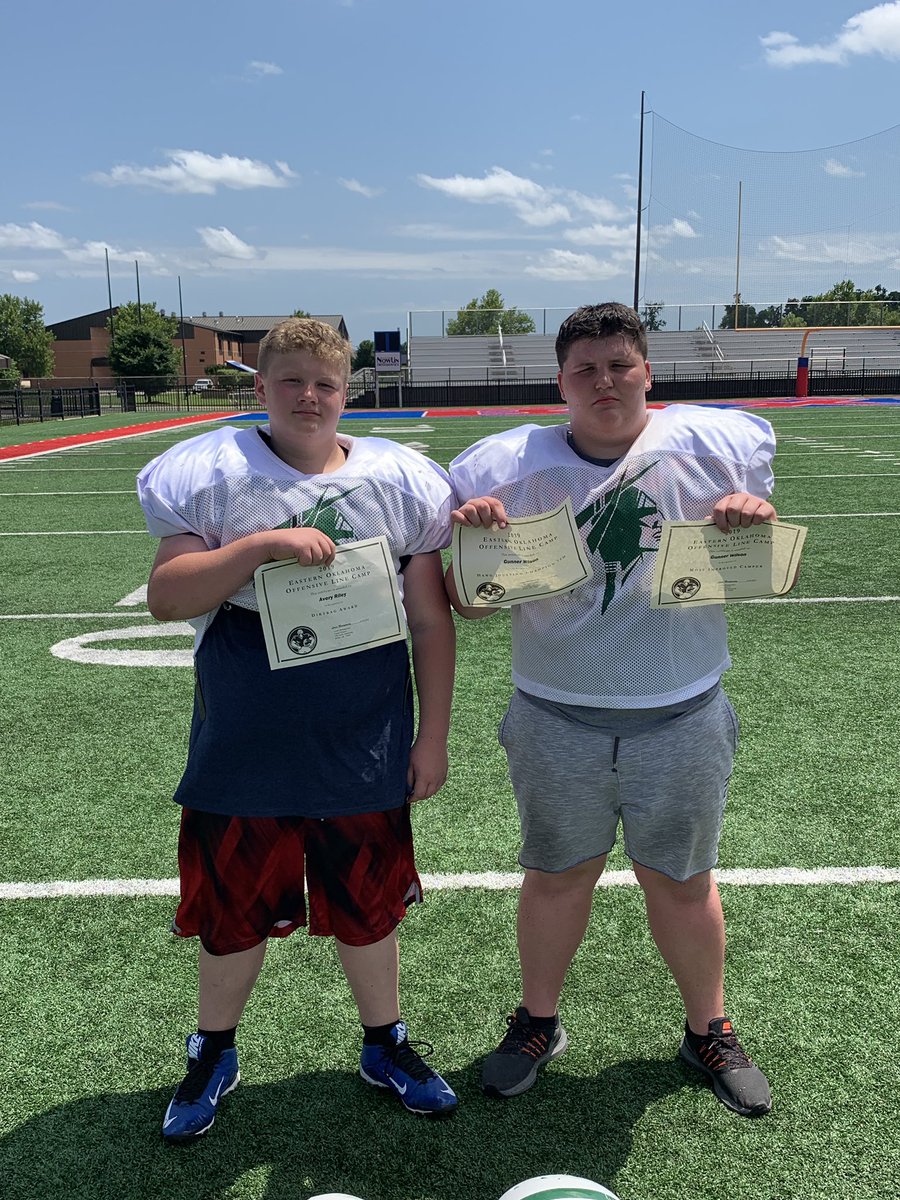 Coach_J_Medrano's tweet photo. Proud of my big boys today. Represented Catoosa well, especially my young Indians. Avery Riley and Gunner Wilson bringing home the coveted “Dirtbag Awards” and Gunner the “Hawg Jousting” Champion!!#IndianUp https://t.co/BLFOFw3VoB