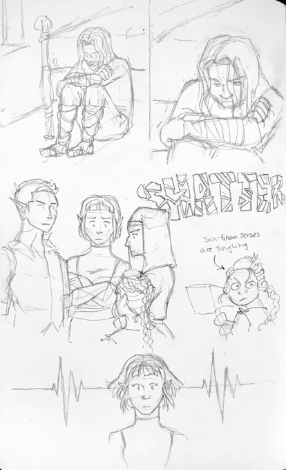 On this week's episode of last week's dnd shenanigans: we all now have a million years bad luck, and Chiron is phased by nothing 