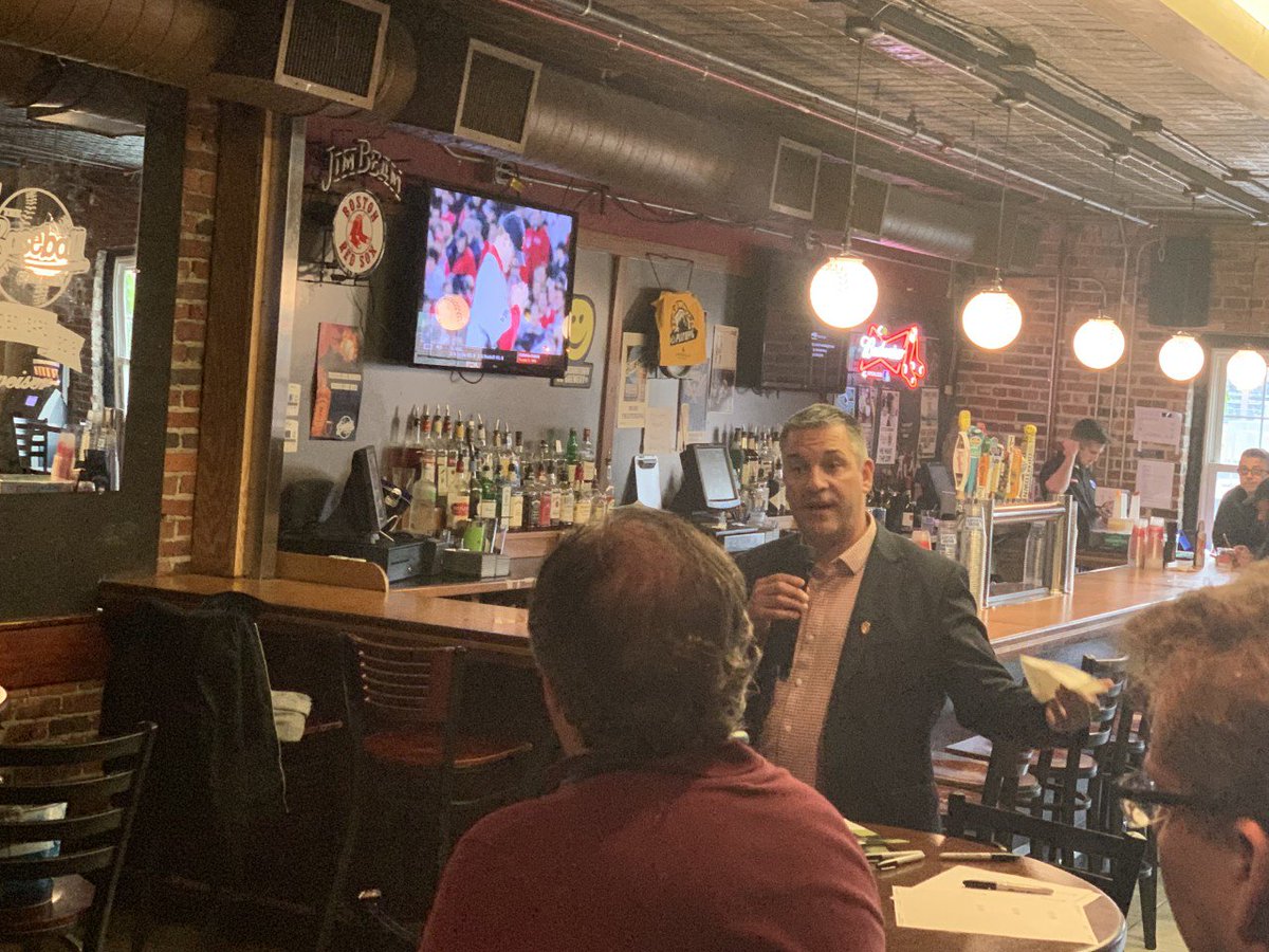WARF_News's tweet photo. While we're in Boston for #TechConnect19, we took some time to connect with @WisAlumni and #BostonBadgers (or should that be #BostonBadgahs?) at the @baseballtavern. https://t.co/bEZ30HL9MP