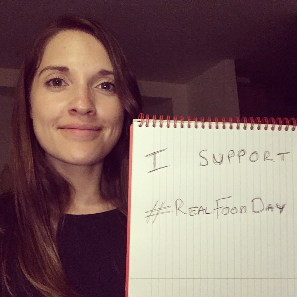 I support #RealFoodDay because I believe cooking from scratch with fresh “real” ingredients, avoiding processed foods, is incredibly important for leading a healthy, active, happy life :) #RealFoodRocks