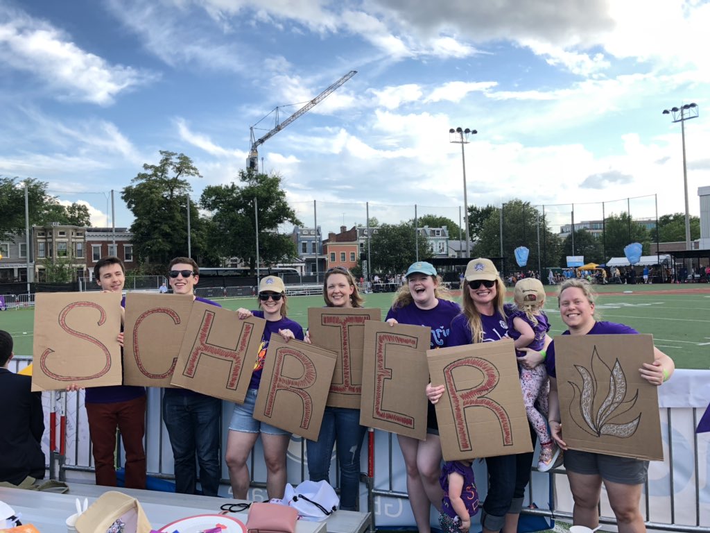 RepKimSchrier's tweet photo. Team Schrier or #SchrierFire is ready for the Congressional Women’s Softball Game! #CWSG https://t.co/SmjbJbHn5I
