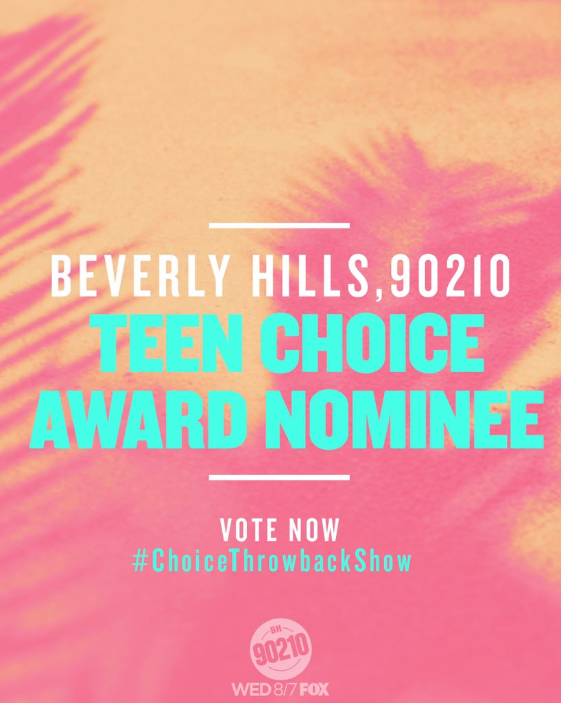 IanZiering's tweet image. Beverly Hills 90210 Has been nominated for a #TeenChoice Award!  RT to make it it happen! #ChoiceThrowbackTVShow. #BH90210