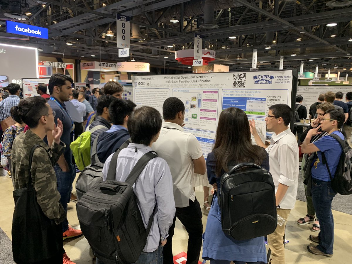 NoelCodella's tweet image. Amit Alfassy presenting “LaSO: Label Set Operations Network for Multi-Label Few-Shot Classification” right now, poster 40, at #CVPR2019. @IBMResearch #IBMResearchAI #cvpr