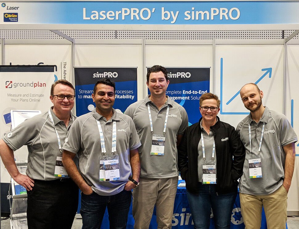 simprosoftware's tweet photo. Check out our latest blog for some #Lasercon 2019 highlights: https://t.co/nHdHG0g0Fu  🥳 ✈️ 👨‍🔧 #events #simPRO #plumbing #electrical https://t.co/hmDmESEXTe