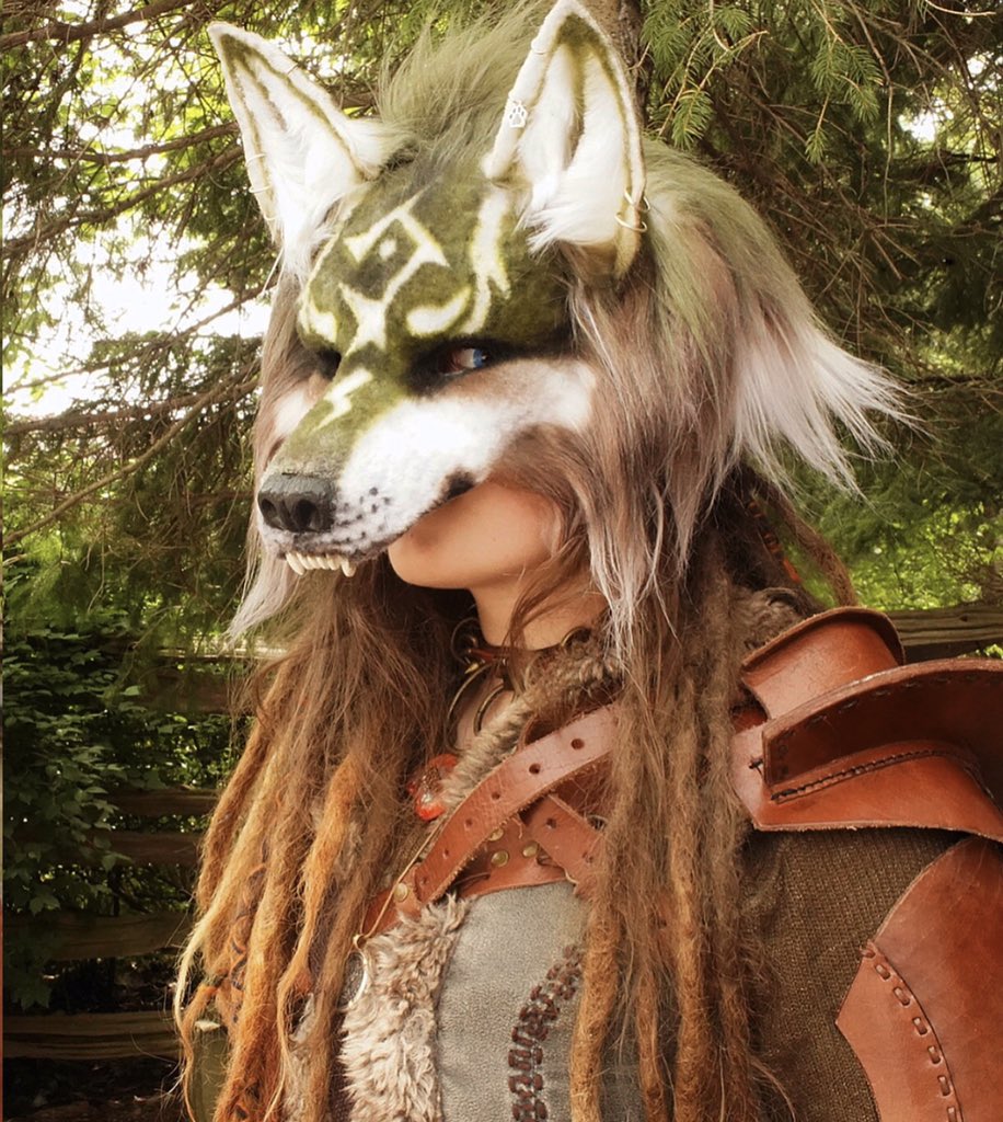 FoxxyFurends on X: My newest creation; The Link Wolf Mask