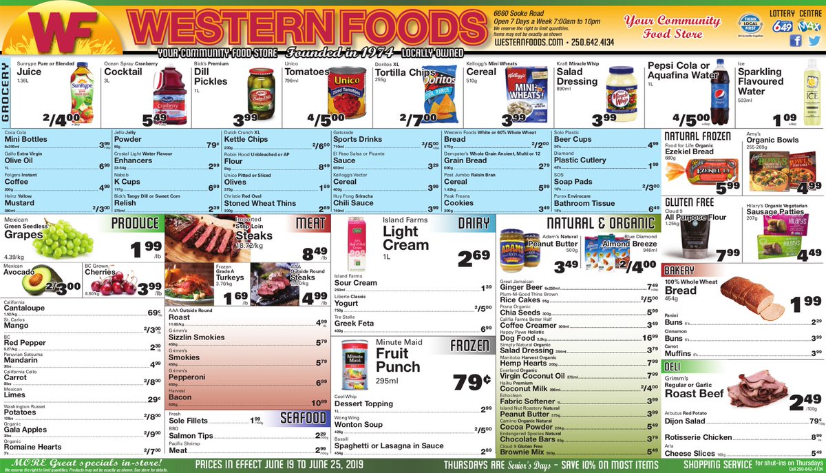 1st day of summer 😎, the longest day of the year 🕰, end of the school year fast approaching ⌛️

With ‘extra’ time on your hands, have you got your grocery shopping done? Save 💰with these savings from our friends.

Can’t wait to see you, at Your Community Food Store, in #Sooke!