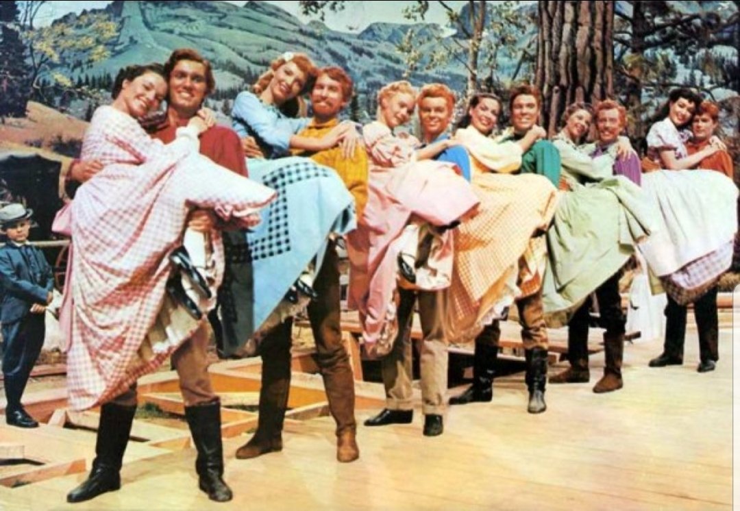orr_lindsay's tweet photo. I'm in #MovieHeaven watching Seven Brides for Seven Brothers. #ThinkingOfYouGrandpa #OldTimeFav https://t.co/IBmZVvprty