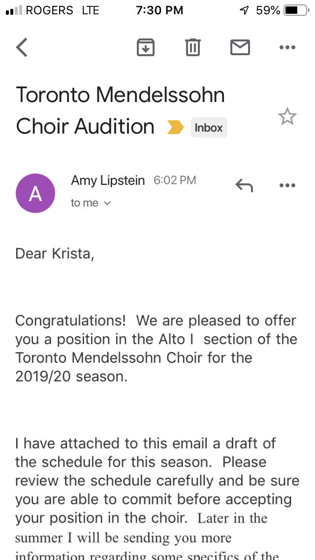 kkaisprial's tweet image. So thrilled! Choir nerd squeals! Yay! Can’t wait til the fall @TMChoir !! #choirnerd #musicnerd