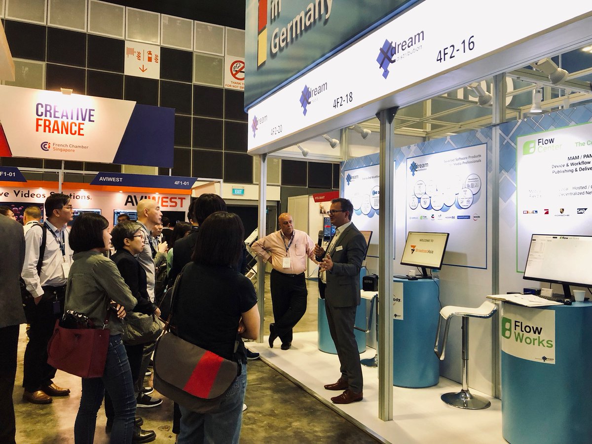 x_dream_group's tweet photo. [DAY 3]  #BroadcastAsia Good morning everyone! @x_dream_group @CapellaSystems #FlowWorks @MetaliquidAI @Liberosystems #SquaredPaper @woodysoftware are happy to meet you at the booth 4F10-4F20. Enjoy your day! https://t.co/dNaq8kH5Ne