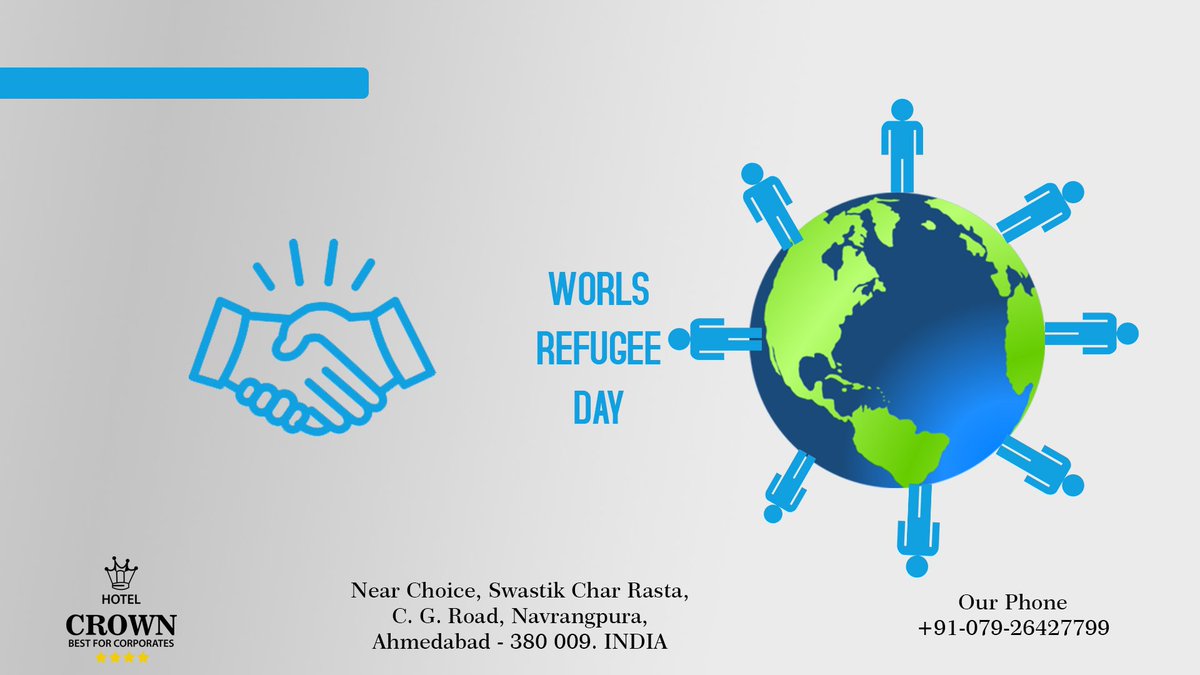 HotelCrown4's tweet photo. Refugees: Myths vs Facts #WorldRefugeeDay Refugee Day, international observance observed June 20 each year, is dedicated to raising awareness of the situation of refugees throughout the world.) 
@HotelCrown4 
#Gujarat 
#Ahmedabad https://t.co/a5Ygd7ag3K