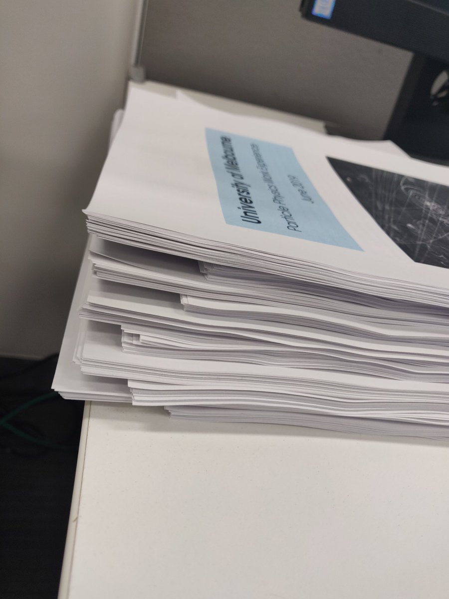 LachMilligan's tweet photo. Printing work experience booklets for the @SciMelb year 10 work experience week. Feeling sorry about all the trees that have been sacrificed for this 😭 (and this is only a third of the books!) https://t.co/dnyLCv5Lnh