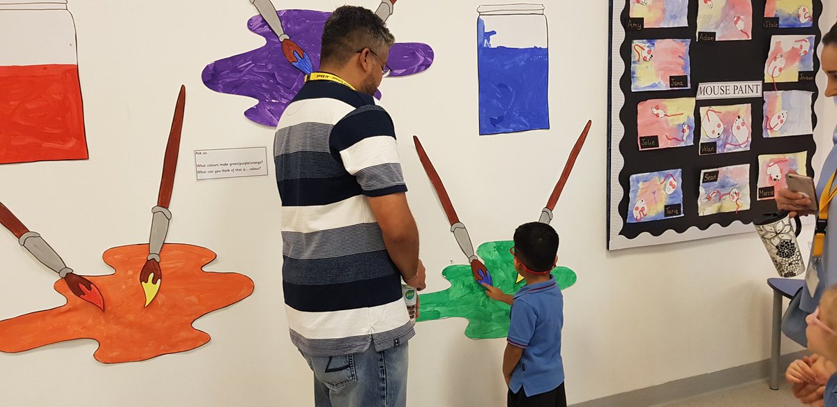 DesertTinkerbel's tweet photo. I couldn't have been prouder of my pre-ks today as they spoke so enthusiastically and knowledgeably about their learning during our art exhibition #readytomoveon #knowledgeablelearners #communicators #WeRGIS https://t.co/ZXrXgX6a51