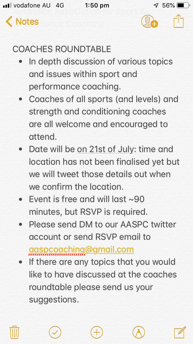 GCFCLE's tweet image. Sport and performance coaches of Perth, Western Australia: We have some exciting news! On 21st of July, AASPC will be holding its first Coaches Roundtable - A free event and chance for coaches of various sports and levels to discuss various issues and topics in sport and S&amp;amp;C.
