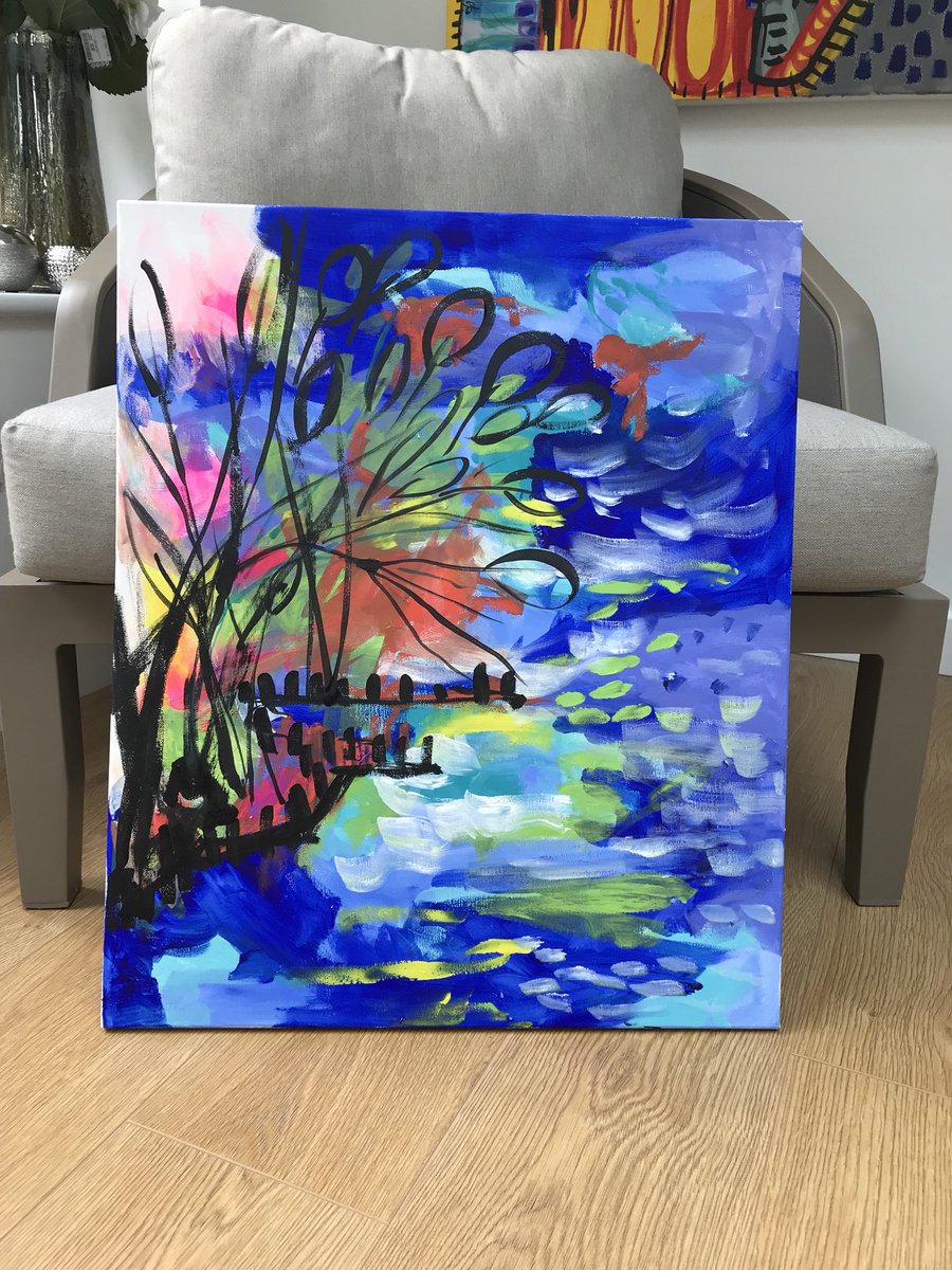 aashwick's tweet photo. Acrylic on canvas.#acrylicpainting #abstractpaintingoncanvas #creativelife #creativehappy #mycolourfulife #lifespurpose #artathome #curator #collector #artlover #interiordesigneruk #artconsultantuk #blueart #thisiswgatiwanttodoforever #painteveryday #treeart https://t.co/gJ5oO27RLw
